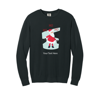 8 Bit Santa Ugly Christmas Crewneck Sweater- Adult Size - Things Engraved