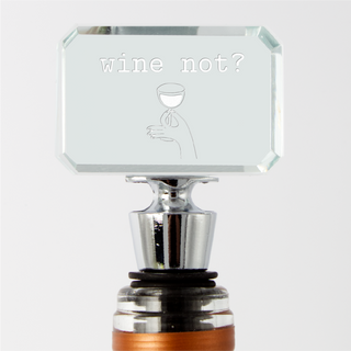 Wine Lovers Set - Wine Box, 2 Wine Glasses & Wine Stopper - Things Engraved