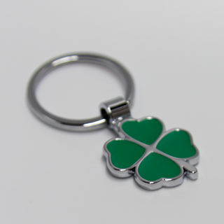 Good Luck Clover Engravable Keychain.