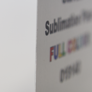 Plaque d'argent découpée sur mesure par sublimation