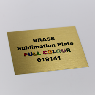 Custom Cut Sublimation Brass Plate