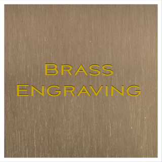 Custom Cut Engravable Brass Plate