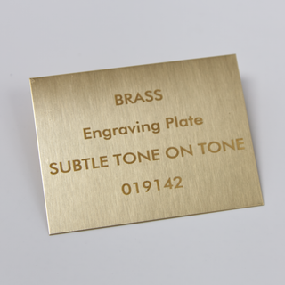 Custom Cut Engravable Brass Plate Things Engraved