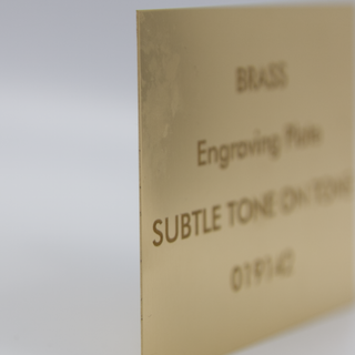 Custom Cut Engravable Brass Plate Things Engraved