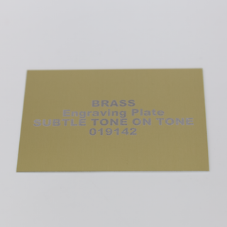 Custom Cut Engravable Brass Plate