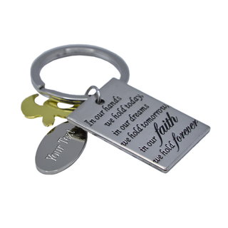 Faith Forever Keychain with Custom Engraving