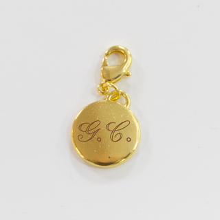 Engraved Gold Charm