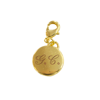 Engraved Gold Charm