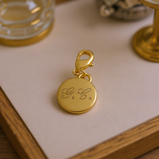 Engraved Gold Charm