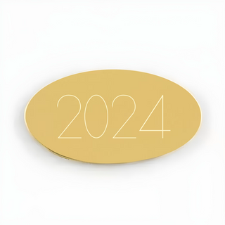 Brass Oval Plate 3 X 1.5