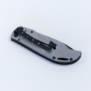 Custom Engraved Pocket Knife Camo Handle Blue & Green Things Engraved