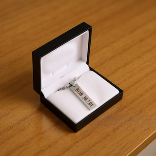 Rectangular Pendant with Chain