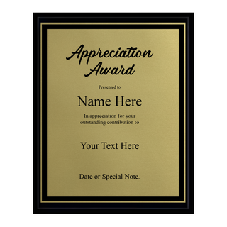 Design Your Own Black Wood Plaque 9 x 7 Things Engraved