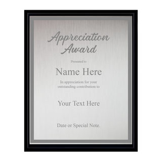 Design Your Own Black Wood Plaque 9 x 7 Things Engraved