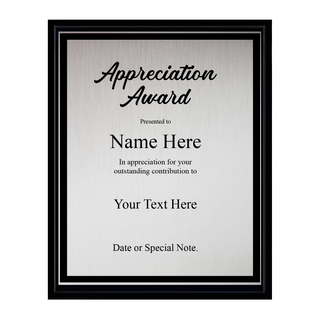 Design Your Own Black Wood Plaque 9 x 7 Things Engraved