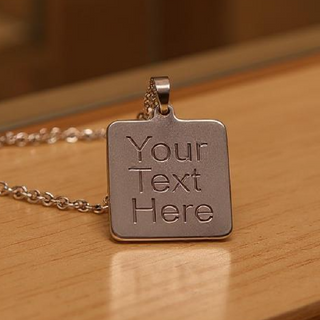 Men's Necklace, Square