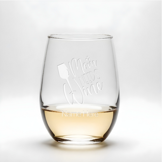 Mom Needs Wine Stemless Wine Glass