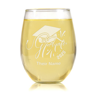 Graduate 2025 Stemless Wine Glass
