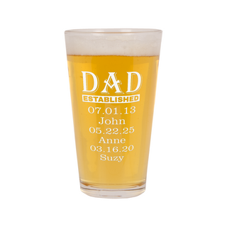 Pinte de bière classique Established Dad 16 oz