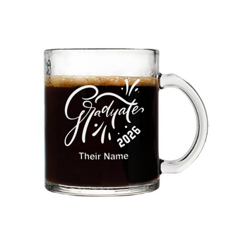 Graduate 2026 Coffee Glass 11 oz Things Engraved