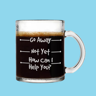 The Do Not Disturb Glass Coffee Mug