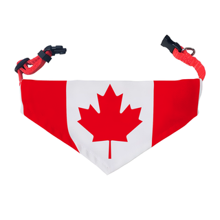 Bandana pour animaux de compagnie avec drapeau canadien