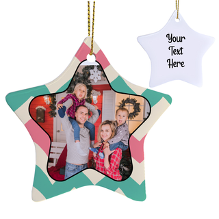 Christmas Wallpaper Star Shaped Ceramic Ornament