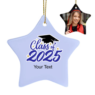 Class of 2025 Double Sided Ceramic Star Ornament