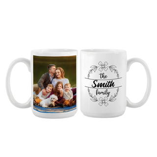 Custom Ceramic Photo Mug | Upload Photos, Logos, Text & Designs