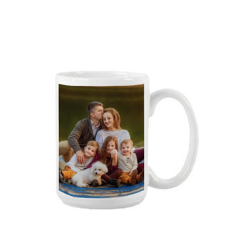 Custom Ceramic Photo Mug | Upload Photos, Logos, Text & Designs