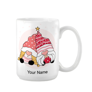 Cute Christmas Gnomes Ceramic Mug 15 oz