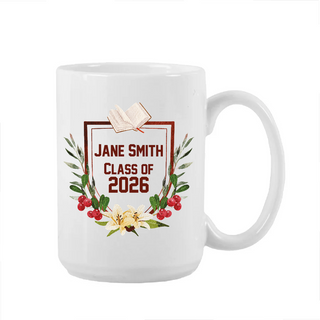 Graduation Flowers Ceramic Mug Things Engraved