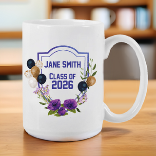 Graduation Balloons Ceramic Mug Things Engraved