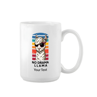 No Drama Llama Mug 15 Oz