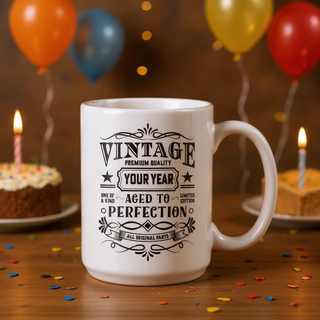 Vintage Birthday Mug
