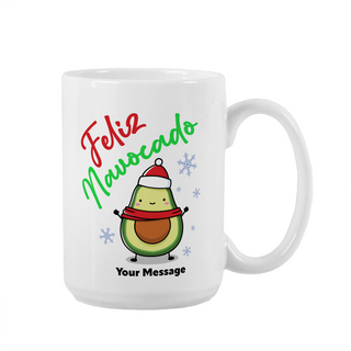 Feliz Navocado Funny Christmas Mug 15 oz