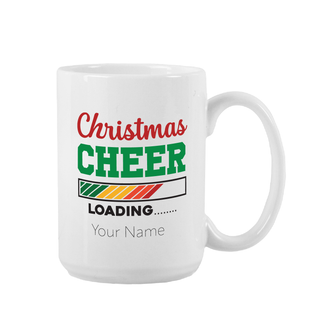 Tasse en céramique avec chargement de la joie de Noël 15 oz