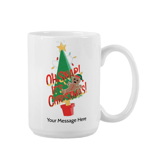 Oh Snap! It's Christmas Holiday Ceramic Mug 15 oz