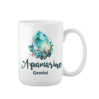 Zodiac Birth Gem Mug 15 oz