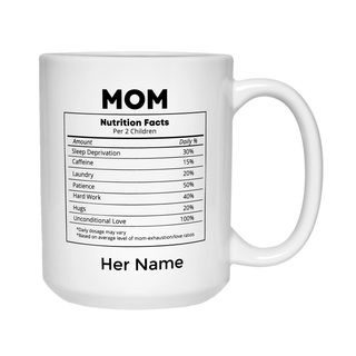 Facts About Mom Ceramic Mug 15 oz