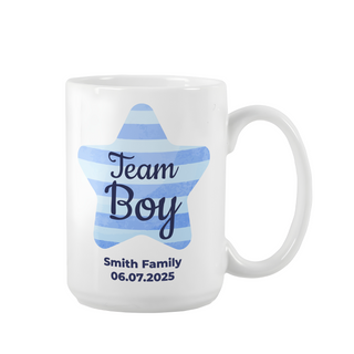 Baby Reveal Ceramic Mug 15 oz