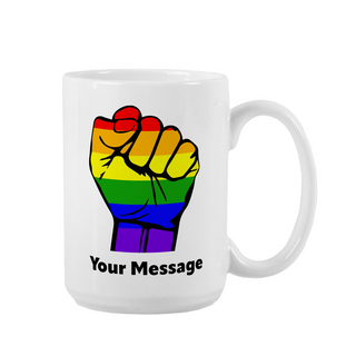 Tasse à café en céramique LGBTQ2S+ 15 oz