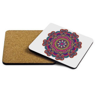 Mandala Design Square Coaster