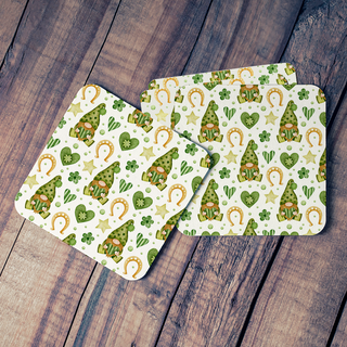 Lucky Gnome Square Coaster Set of 4