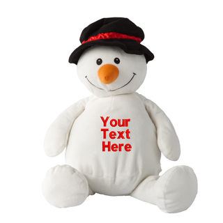 Stuffed Snowman with Embroidered Belly