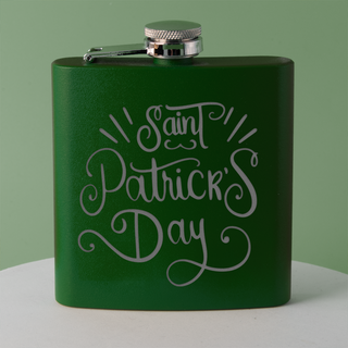 Green Go Luck Yourself 6oz flask