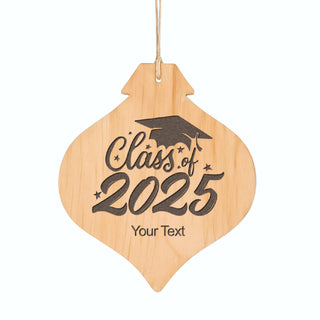 Class of 2025 Natural Wood Ornament