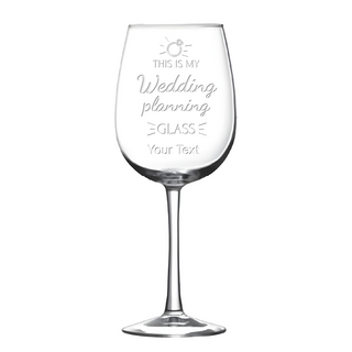 Wedding Planner Engraved 16oz Wine Glass