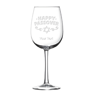 Passover Holiday Red Wine Glass