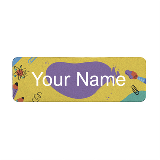 Colorful Back to School Name Tag